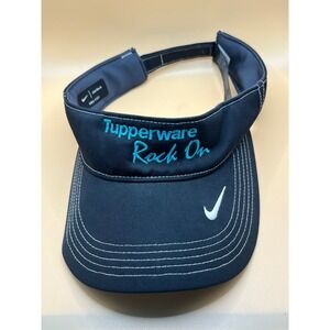 Nike Tupperware Rock On Visor Dri-FIT Golf Visor Adjustable Black White Swoosh